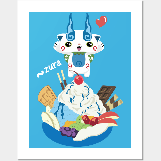 Ice Cream Komasan Wall Art by DatLonelyTurtle